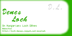 denes loch business card